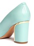 Detail View - Click To Enlarge - CHLOÉ - Metal plate heel leather pumps