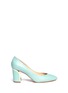 Main View - Click To Enlarge - CHLOÉ - Metal plate heel leather pumps