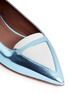 Detail View - Click To Enlarge - TABITHA SIMMONS - Alexa point-toe metallic leather flats