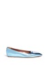 Main View - Click To Enlarge - TABITHA SIMMONS - Alexa point-toe metallic leather flats
