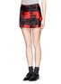 Front View - Click To Enlarge - NEIL BARRETT - Tartan mini skirt