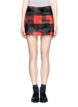 Main View - Click To Enlarge - NEIL BARRETT - Tartan mini skirt