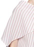 Detail View - Click To Enlarge - 72722 - 'Robert Morris' stripe asymmetric tiered seersucker top
