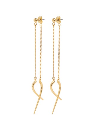 Main View - Click To Enlarge - MICHELLE CAMPBELL - 'Double Talon' 14k gold drop earrings