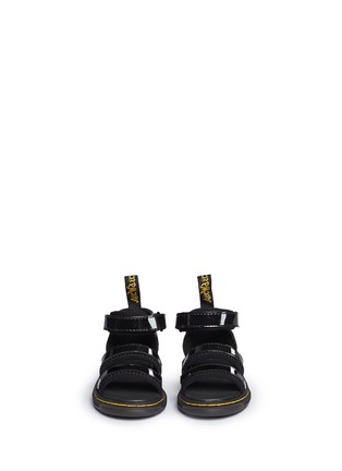 Figure View - Click To Enlarge - DR. MARTENS - 'Marabel T' ankle strap patent leather toddler sandals