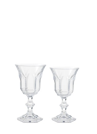 Main View - Click To Enlarge - MARIO LUCA GIUSTI - 'Victoria and Albert' Water and Wine Glass Set - Transparent
