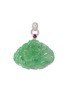 Main View - Click To Enlarge - SAMUEL KUNG - Diamond ruby jade 18k white gold dragon pendant