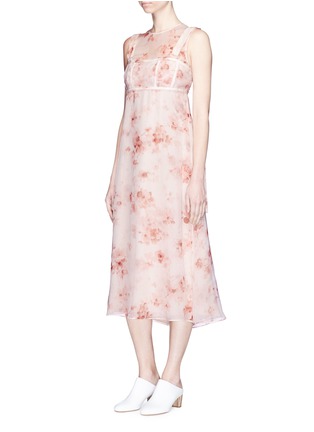 Figure View - Click To Enlarge - CALVIN KLEIN 205W39NYC - 'Lavern' floral print silk organza bustier dress