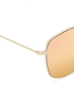 Detail View - Click To Enlarge - SPEKTRE - 'Avanti' metal square mirror sunglasses