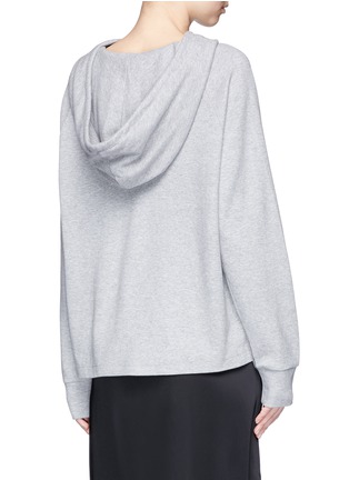 Back View - Click To Enlarge - JAMES PERSE - Oversized double-faced brushed fleece hoodie