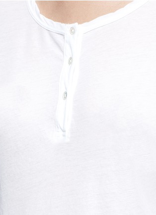 Detail View - Click To Enlarge - JAMES PERSE - Cotton jersey Henley shirt