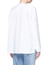 Back View - Click To Enlarge - JAMES PERSE - Dolman sleeve cotton blend poplin shirt