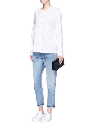Figure View - Click To Enlarge - JAMES PERSE - Dolman sleeve cotton blend poplin shirt