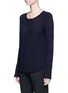 Front View - Click To Enlarge - JAMES PERSE - Cotton jersey Henley shirt