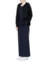 Figure View - Click To Enlarge - JAMES PERSE - Kangaroo pocket felted jersey maxi dress