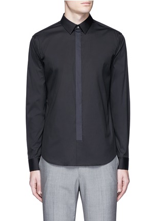 Main View - Click To Enlarge - THEORY - 'Sullivan' contrast placket shirt