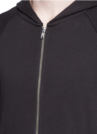 Detail View - Click To Enlarge - THEORY - 'Edmunde' cotton zip hoodie