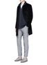 Figure View - Click To Enlarge - THEORY - 'Ronzons LR' chunky knit zip cardigan