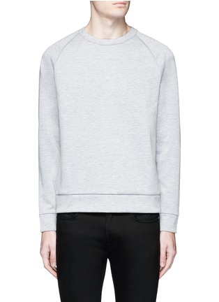 Main View - Click To Enlarge - THEORY - 'Brence B' bonded jersey sweatshirt