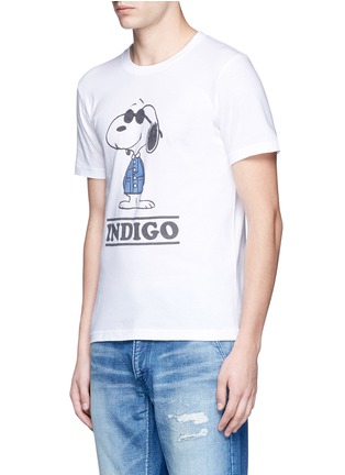 Front View - Click To Enlarge - FDMTL - 'Indigo' Peanuts Snoopy print T-shirt