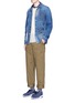 Figure View - Click To Enlarge - FDMTL - Boro patchwork blouson jacket