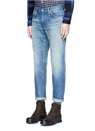 Front View - Click To Enlarge - FDMTL - 'Trace' 2-year wash selvedge jeans