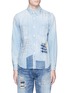 Main View - Click To Enlarge - FDMTL - Boro patchwork sashiko stitch denim shirt