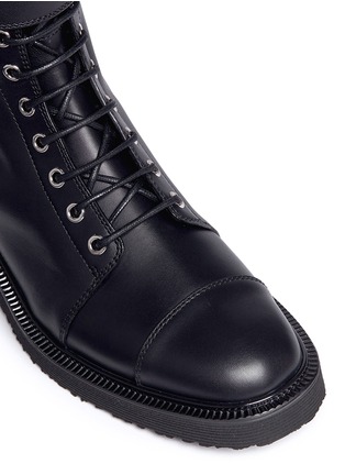 Detail View - Click To Enlarge - 73426 - 'Hilary' buckle leather combat boots