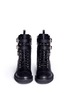 Front View - Click To Enlarge - 73426 - 'Hilary' buckle leather combat boots