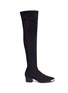 Main View - Click To Enlarge - 73426 - 'Nicky' metal trim suede thigh high boots