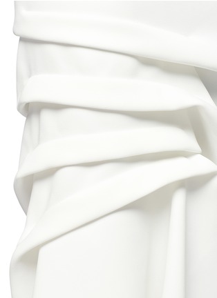 Detail View - Click To Enlarge - MATICEVSKI - 'Victorious' pleated asymmetric skirt