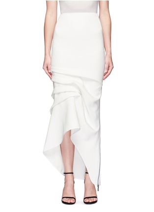Main View - Click To Enlarge - MATICEVSKI - 'Victorious' pleated asymmetric skirt