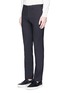 Front View - Click To Enlarge - THEORY - 'Marlo' straight leg stretch wool pants