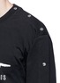 Detail View - Click To Enlarge - KENZO - Button sleeve logo print T-shirt