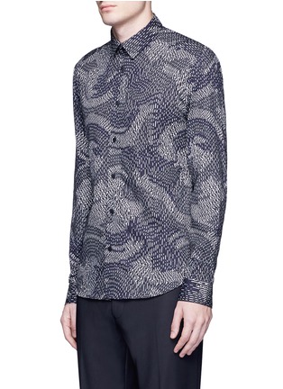 Front View - Click To Enlarge - KENZO - Psychedelic camouflage print shirt