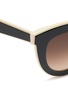 Detail View - Click To Enlarge - VICTORIA BECKHAM - 'Layered Cat' inset acetate colourblock sunglasses