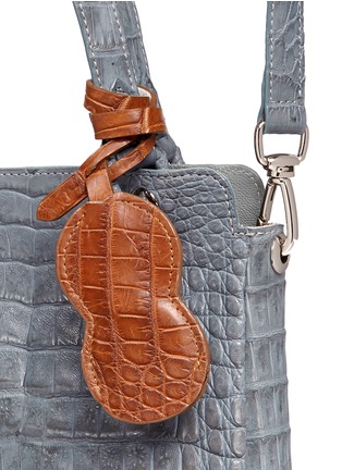 Detail View - Click To Enlarge - CELESTINA BAGS - 'Doris' Caiman crocodile leather bag