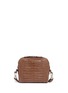 Main View - Click To Enlarge - CELESTINA BAGS - 'Roxas' small Caiman crocodile leather shoulder bag