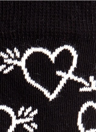 Detail View - Click To Enlarge - HAPPY SOCKS - Heart and arrow kids socks 2-pair pack