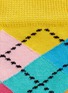 Detail View - Click To Enlarge - HAPPY SOCKS - Argyle and colourblock kids socks 2-pair pack