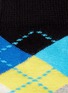 Detail View - Click To Enlarge - HAPPY SOCKS - Argyle and colourblock kids socks 2-pair pack