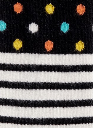 Detail View - Click To Enlarge - HAPPY SOCKS - Stripe and polka dot kids tights