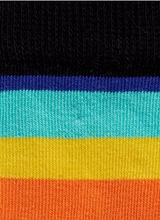 Detail View - Click To Enlarge - HAPPY SOCKS - Stripe and polka dot kids socks 2-pair pack