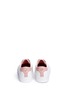 Back View - Click To Enlarge - MICHAEL KORS - 'Irving' shagreen effect trim leather sneakers