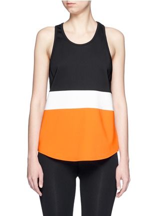 Main View - Click To Enlarge - THE UPSIDE - 'Marley' arrow print colourblock tank top