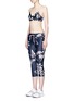 Figure View - Click To Enlarge - THE UPSIDE - 'Ballet Crop' English floral print sports bra top
