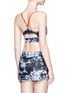 Back View - Click To Enlarge - ALALA - 'The Cut' Palm Shadow print sports bra