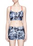 Main View - Click To Enlarge - ALALA - 'The Cut' Palm Shadow print sports bra