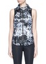Main View - Click To Enlarge - ALALA - 'Palm Shadow' print hooded run vest