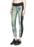 Front View - Click To Enlarge - 72993 - 'Dynamic Duo' snake print cropped leggings